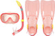 Waimea ensemble de plongée - masque tuba palmes - enfants - rose - taille 31-34