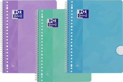 Pack économique Oxford - blocs-notes de conférence - 3x A4 - pastel - ligne - bloc-notes - 80 feuilles