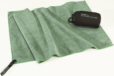 Serviette éponge Cocoon légère - medium - vert bambou
