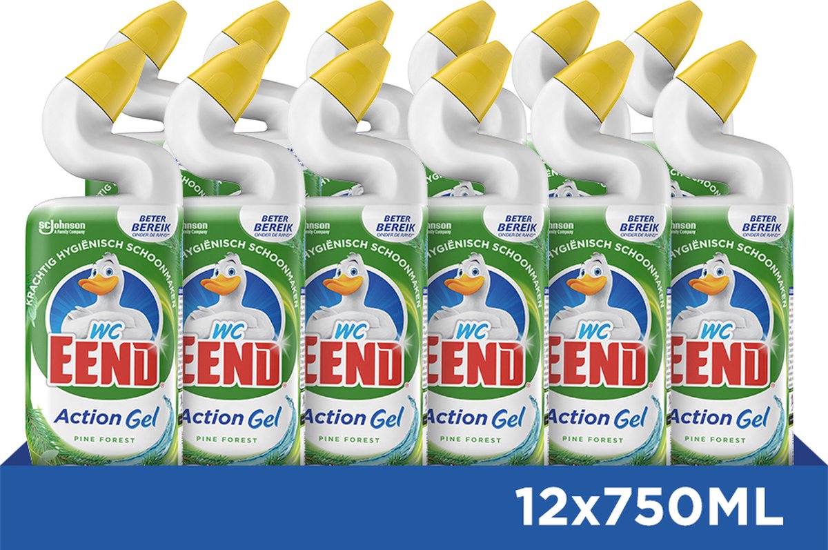 Canard de toilette nettoyant WC action gel forêt de pins