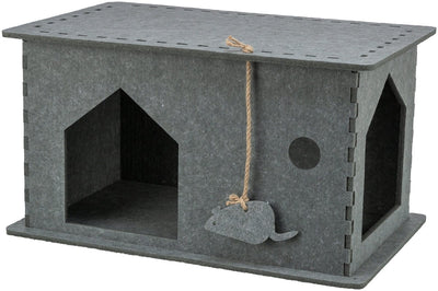 Trixie Cat Basket House Lene en feutre gris
