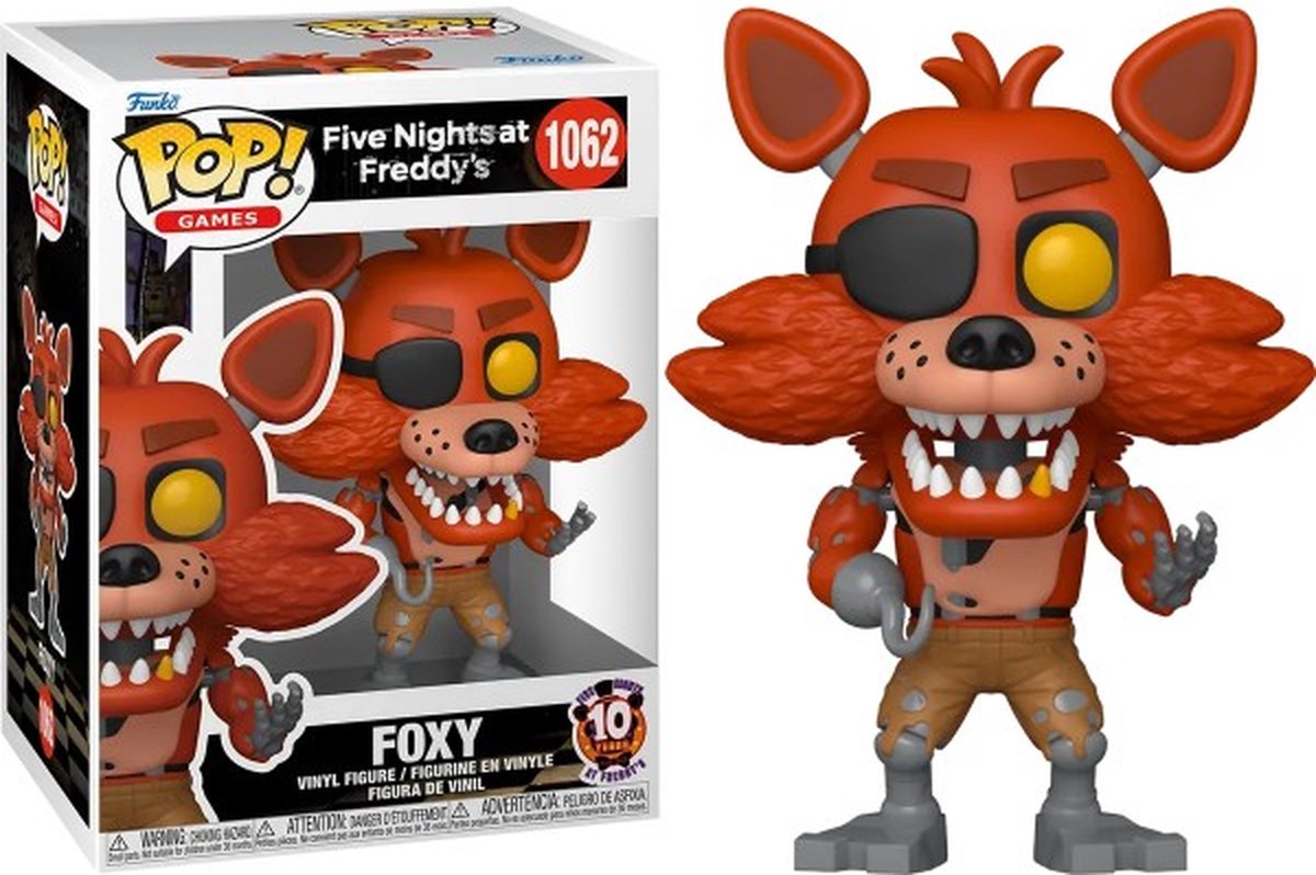 Funko-pop ! jeux : cinq nuits chez freddy - foxy pirate #1062