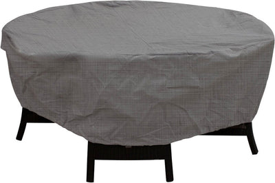 Housse de table imperméable Eurotrail, housse de groupe de sièges ronde, cantonique ø 160x90cm, gris