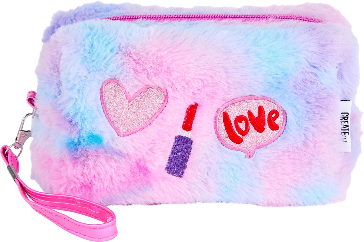 Créez-le! Sac de maquillage Furry