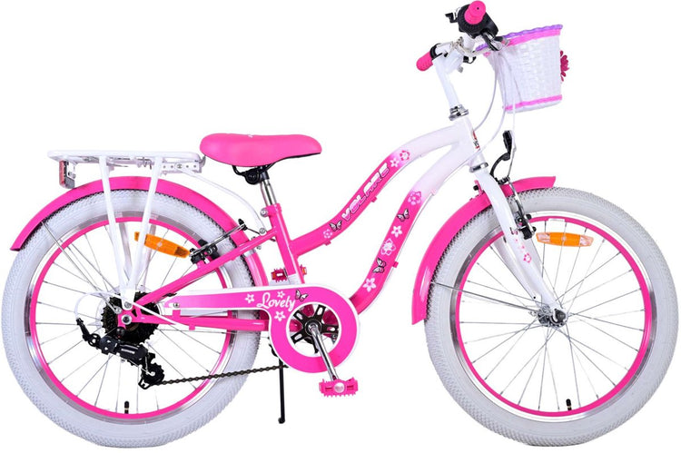Volare le vélo pour enfants - filles - 20 pouces - rose - 7 engrenages