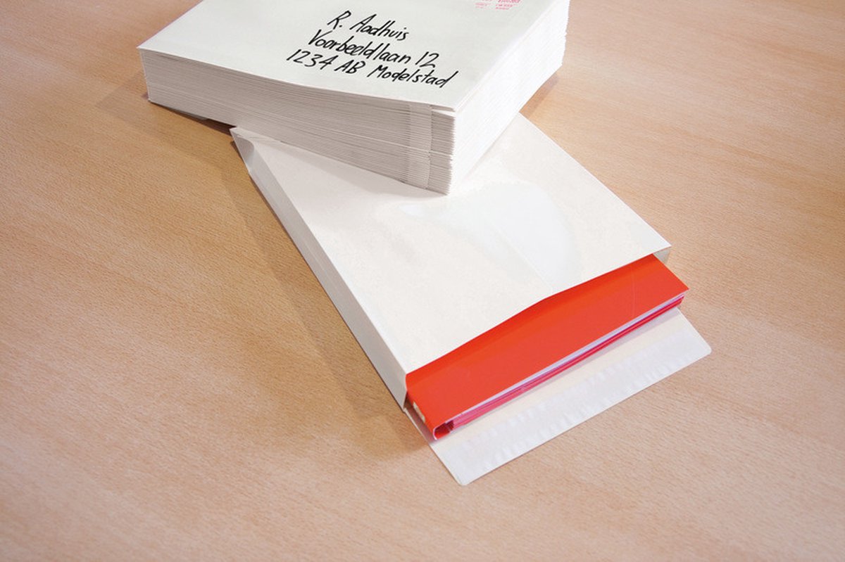 Sachet d'échantillons Raadhuis - 229x324x38mm - c4 - blanc - avec bande adhésive - 10 pièces - rd-309592-10