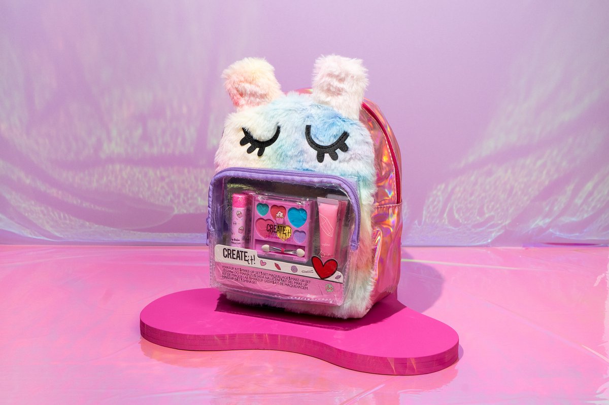 Créez-le! Maquillage ensemble dans un sac à dos moelleux