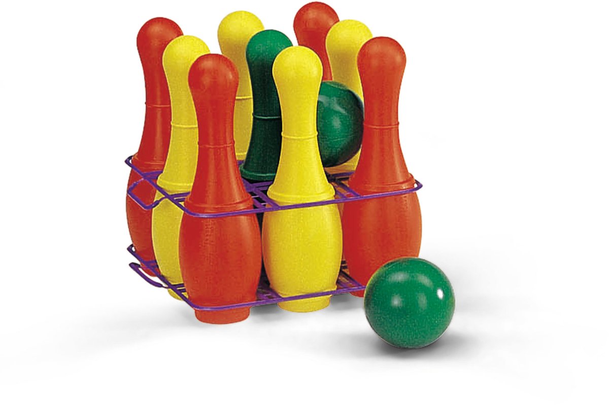 Rolly Toys Kegelset Junior 26 cm 11 pièces rouge jaune rouge
