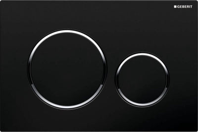 Plaque de commande Geberit sigma20 - noir chrome noir