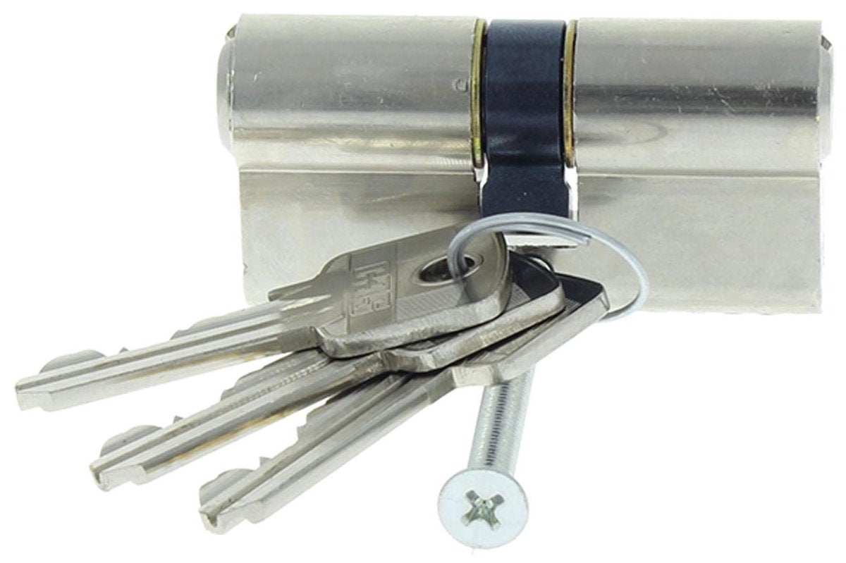 Cylindre profilé Starx en laiton nickelé 60mm