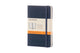 Carnet classique Moleskine - pochette - couverture rigide - ligné - bleu saphir