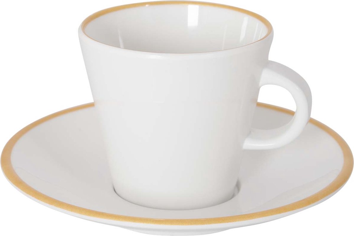 Gimex - ligne linea - service à expresso - or - 85 ml - 2 pièces