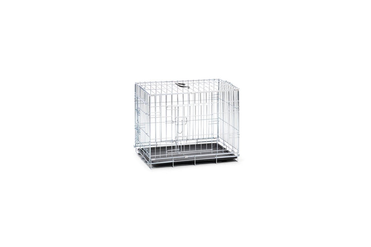 Beeztees cage pour chien s - banc - 2 portes - pliable - galvanisé - 62x44,5x50 cm