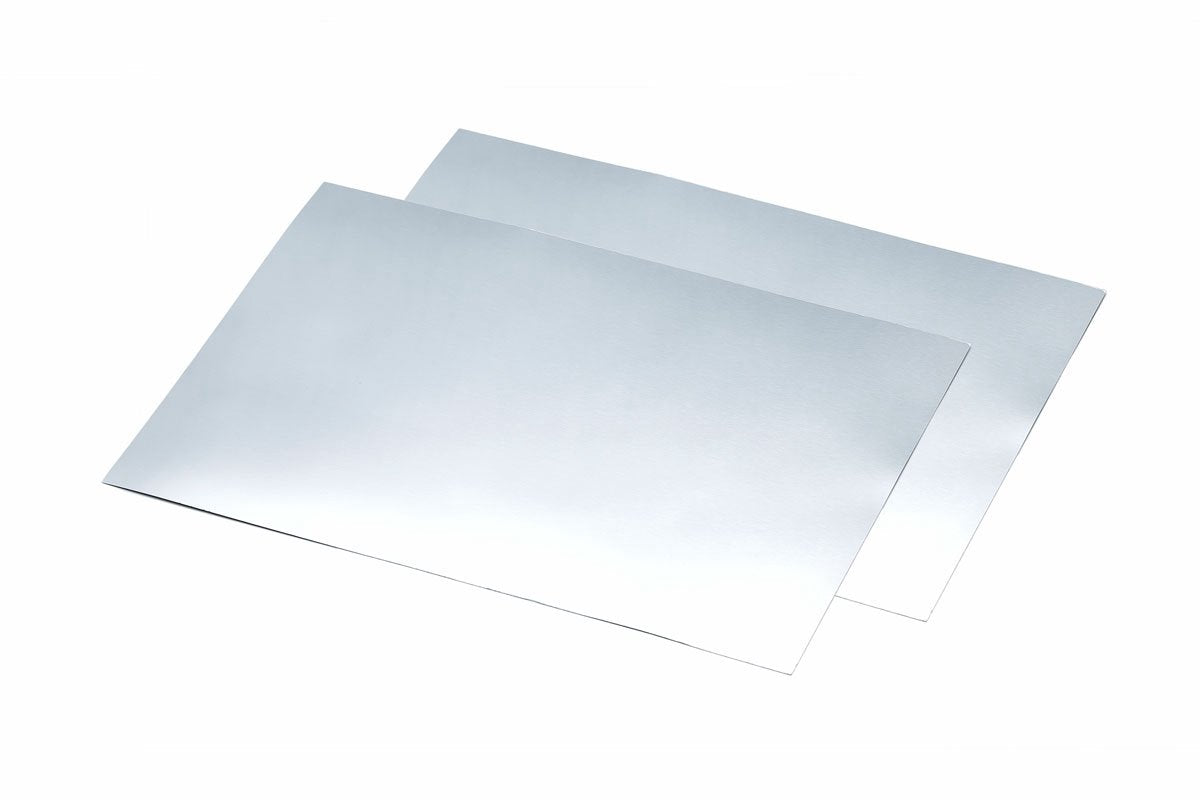 Décoration de modélisme Tamiya - 87226 autocollant en aluminium ultra-fin - 100x144 mm - 0,01 mm d'épaisseur - 2 feuilles de film