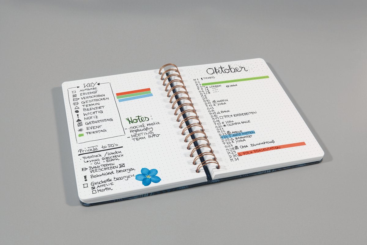 Sigel - cahier à spirale - a5 - jolie - couverture rigide - 240 pages - points - papier 120 grammes - points sucrés - si-jn601