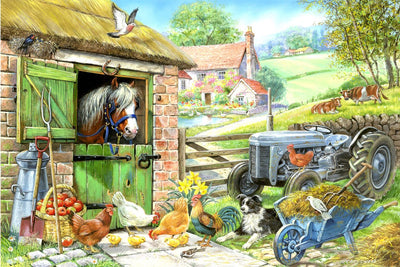 Maison des puzzles puzzle xxl en bas sur la ferme 250 pièces animaux.
