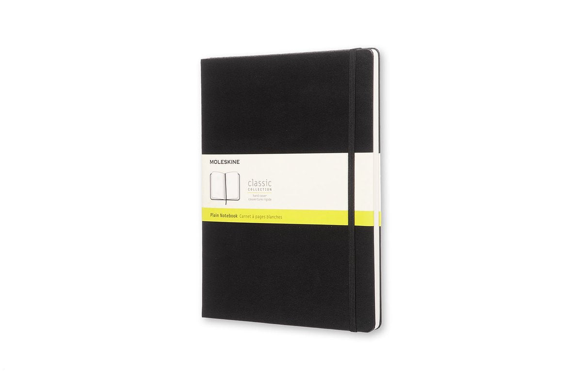 Carnet classique Moleskine - extra large - couverture rigide - vierge - noir