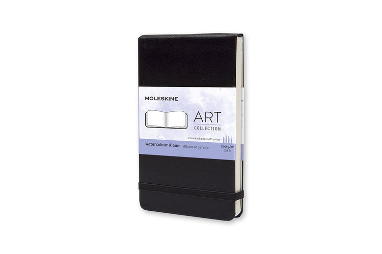 Album aquarelle d'art Moleskine - poche - couverture rigide - noir