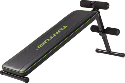 Banc de fitness Tunturi ab20 - banc d'entraînement - banc de muscles abdominaux - réglable - couleur : noir - incl. application de formation gratuite