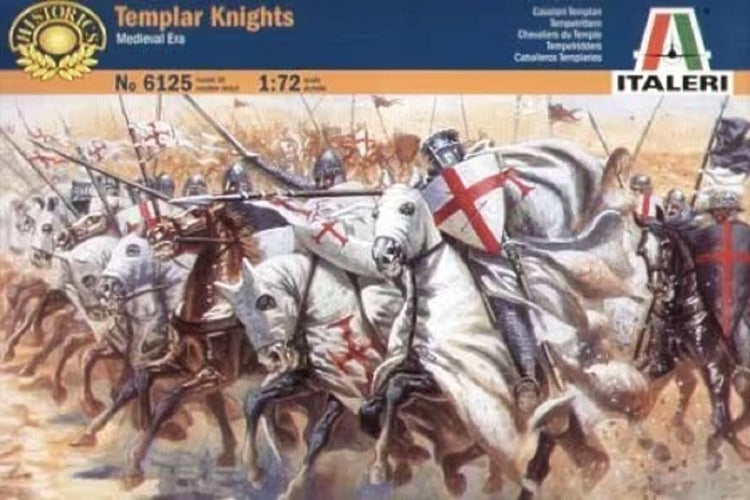 Diorama en kit modèle Italeri - 6125 chevaliers templiers - plastique de l'époque médiévale - 1:72 - modélisme