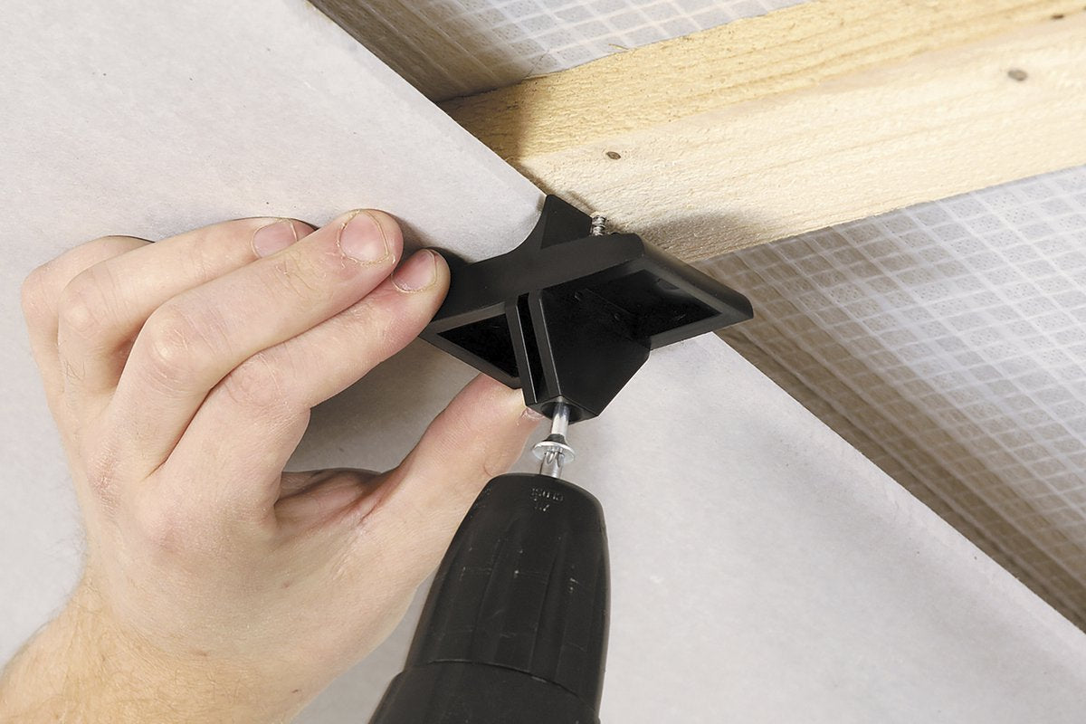 Wolfcraft - plâtre de plafond - kit d'aide au montage pour plaques de plâtre - support pour plaques de plâtre - 8 pièces - 4040000