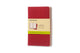 Moleskine cahier journaux - poche - vierge - rouge - lot de 3