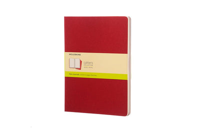 Carnets Moleskine - extra larges - vierges - rouge - lot de 3