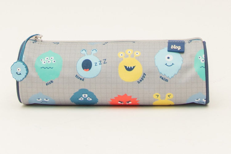 Ancor pochette à stylo b'log play me monsters 22x7x7cm ronde - an-128390