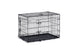 Beeztees cage pour chien l - banc - 2 portes - pliable - noir - 91x61x66 cm