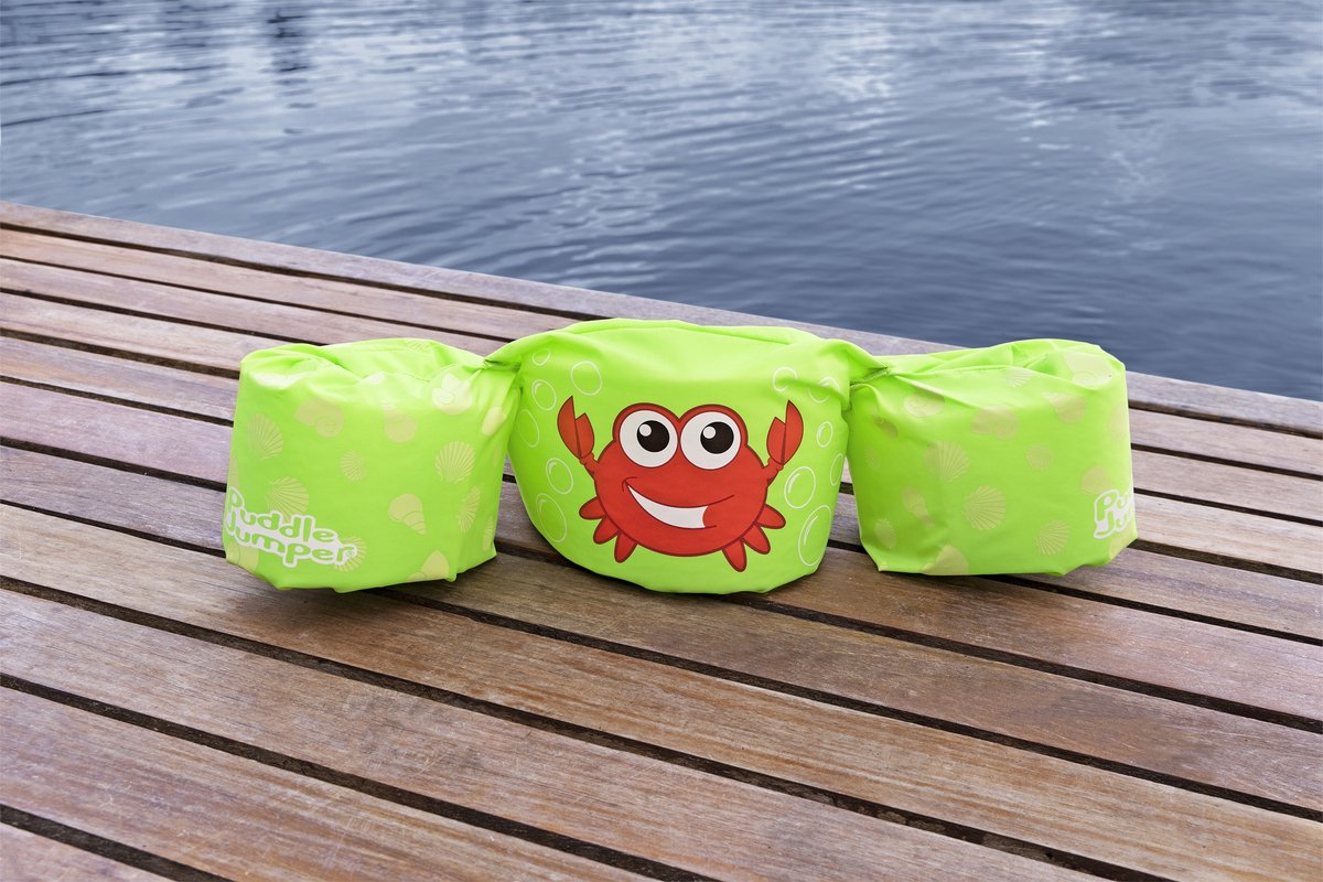 Bestway Puddle Jumper Crabe - Bandes de natation réglables pour enfants - Capacité de charge 15 - 30 kg - Taille taille unique