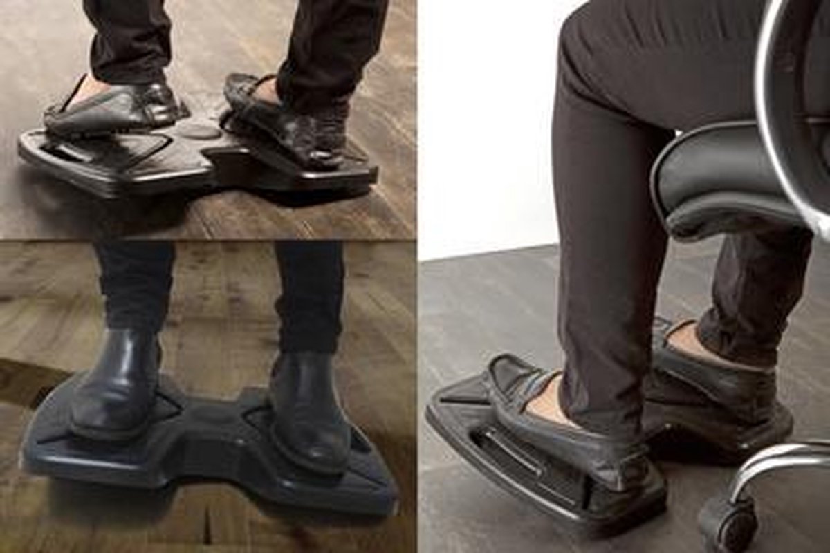 Repose-pieds Unilux 'updown' - assise active - noir