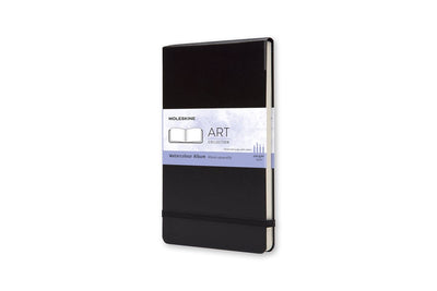 Moleskine Carnet d'aquarelle artistique - grand 13x21 cm - couverture rigide - noir
