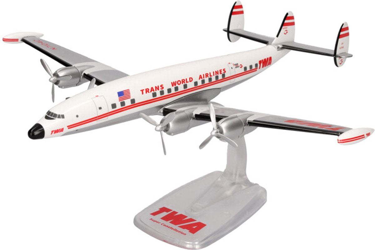 Herpa Lockheed L-1049G Super Const. deux compagnies aériennes transmondiales