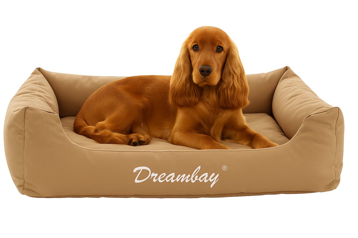 Karlie Wonderland lit pour chien flamant rose dreambay - sable - 80 x 67 x 22 cm
