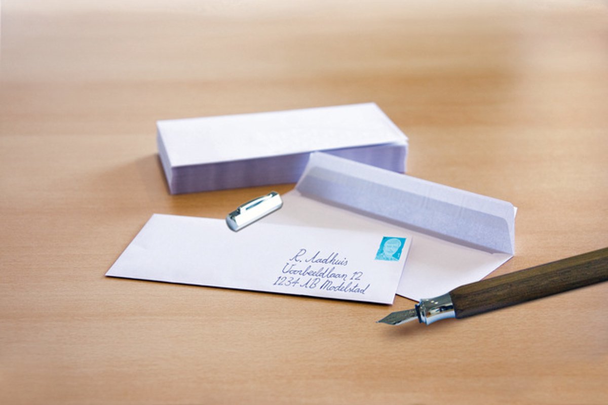 Enveloppe de service maison municipale - 110x220mm - dl (ea5 6) - avec bande adhésive - blanc - 500 pièces - rd-201520