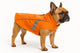 Manteau pour chien Flamingo - imperméable pour chien - imperméable pour chien avec réflexion - imperméable pomi orange - 50 cm