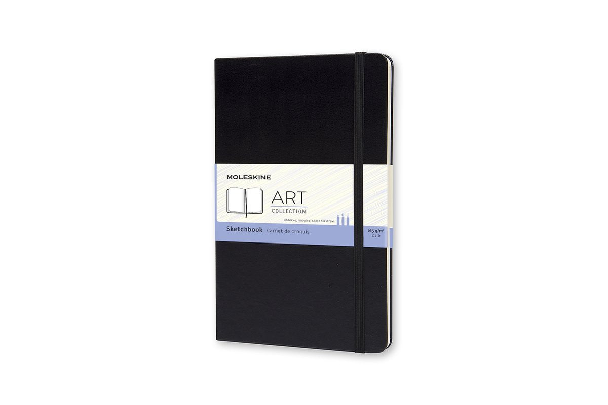 Carnet de croquis d'art Moleskine - grand - couverture rigide - noir