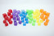 Cubes colorés transparents Tickit - lot de 54