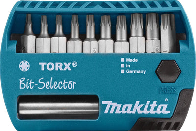Makita accessoires jeu d'embouts de tournevis 11 pièces torx - p-53768