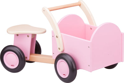 Nouveau vélo cargo en bois Classic Toys® - rose
