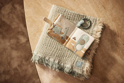 Livre d'activités pour bébé Jollein - en déplacement - polyester - jouets sensoriels