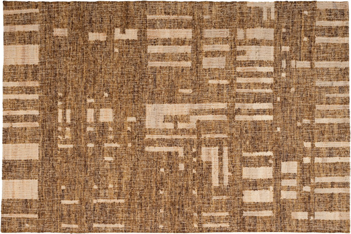 Tapis Woood ian tissé main - laine - marron 170x240 cm