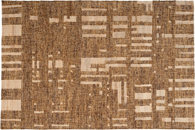 Tapis Woood ian tissé main - laine - marron 170x240 cm