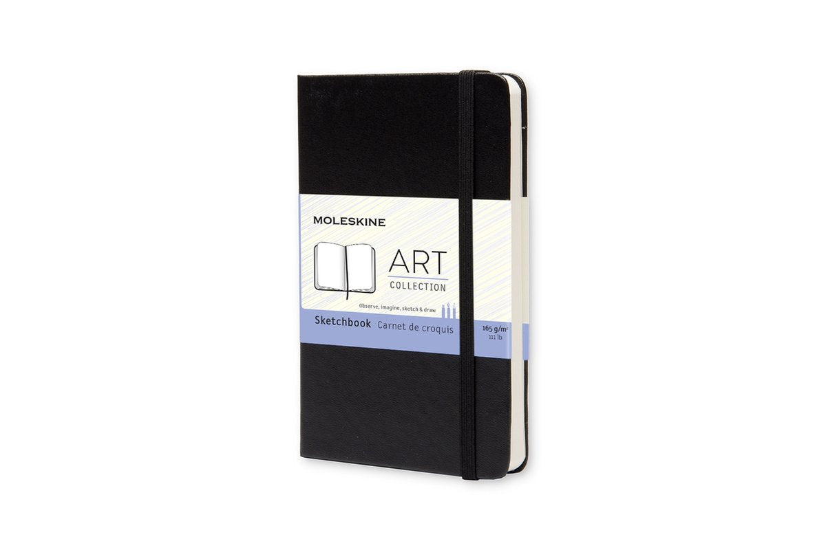 Carnet de croquis d'art Moleskine - poche - couverture rigide - noir