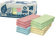 Notes d'information notes autocollantes d'information - recyclées - 12 x 100 feuilles - 125x75mm - jaune, vert, rose, bleu - in-5655-88
