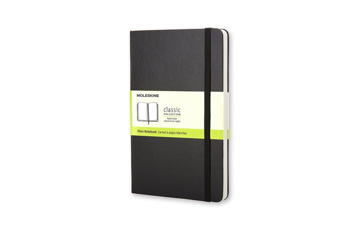 Carnet classique Moleskine - poche - couverture rigide - vierge - noir