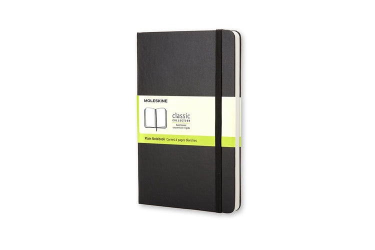 Carnet classique Moleskine - poche - couverture rigide - vierge - noir