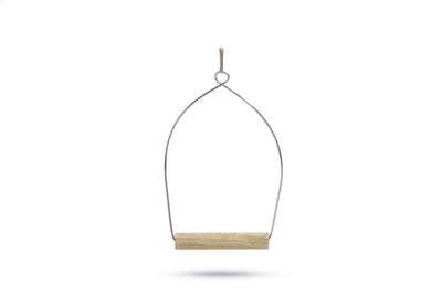 Beeztees balançoire perroquet - jouet oiseau - 16x24 cm
