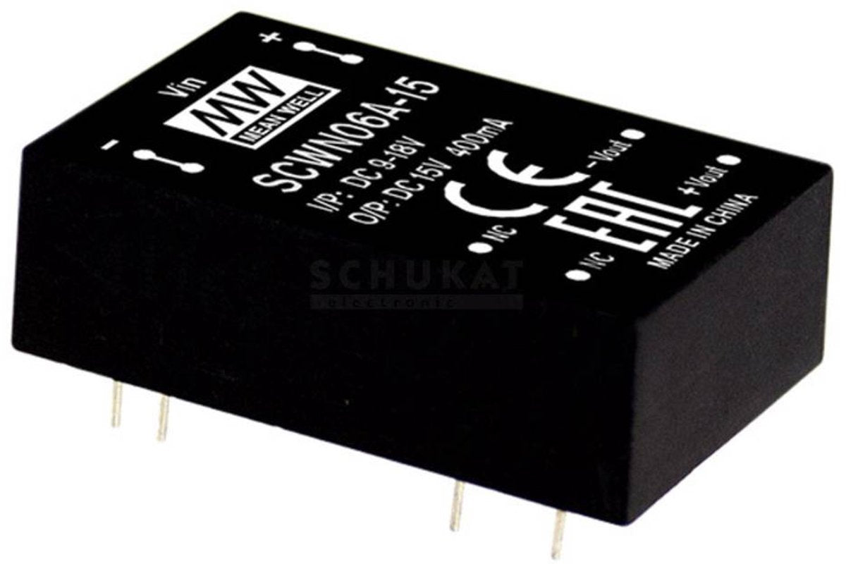 Mean well scwn06b-12 module convertisseur dc dc 500 ma 6 w nombre de sorties : 1 x contenu 1 pièce(s)