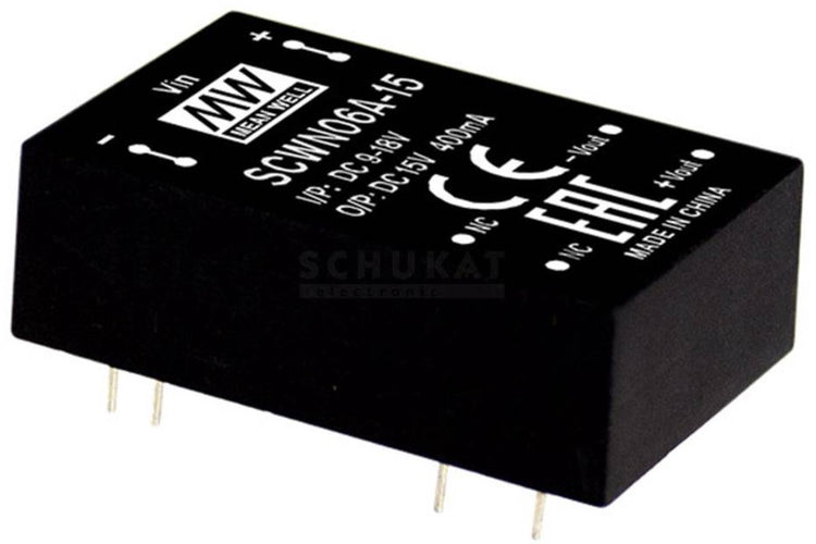 Mean well scwn06b-12 module convertisseur dc dc 500 ma 6 w nombre de sorties : 1 x contenu 1 pièce(s)